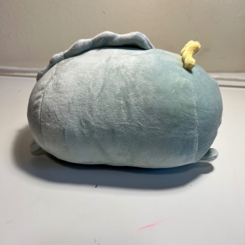 Small Dinosaur Plush Toy Mint Green Kawaii Soft Squishy Crown Accessory - Picture 6 of 8